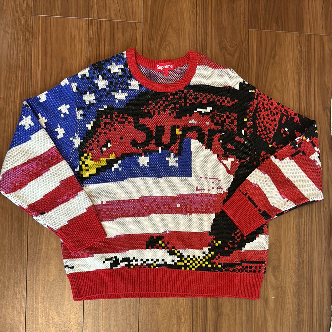 Supreme Digital Flag Sweater 