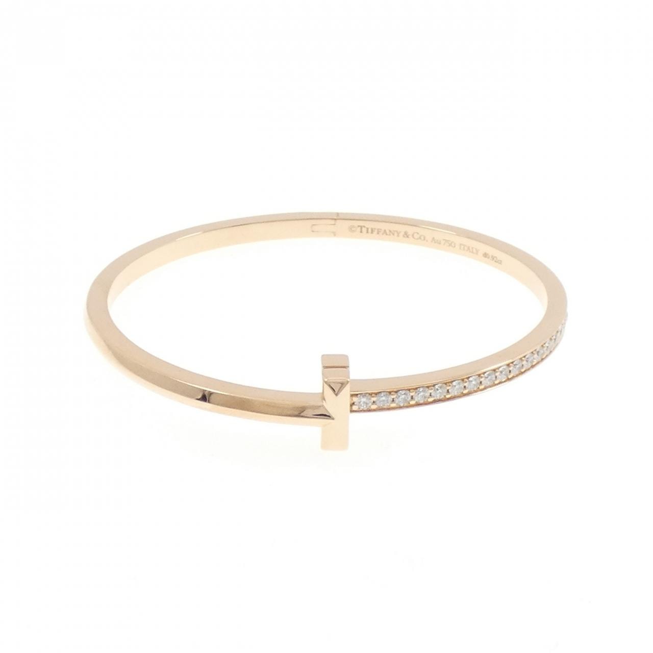 ティファニー Tワン ヒンジ バングル 0.92CT