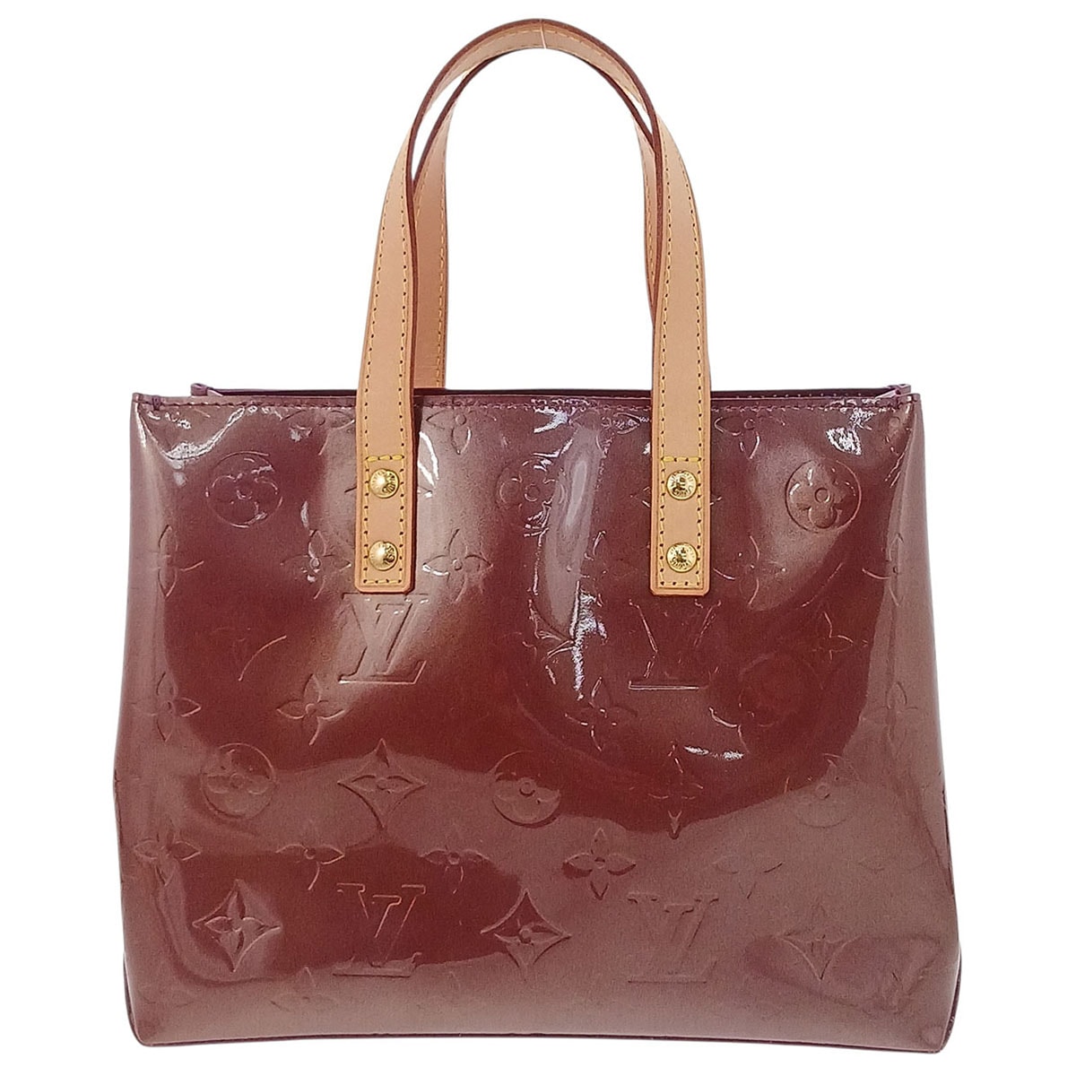 LOUIS VUITTON ルイ・ヴィトン リードPM ハンドバッグ M93578 モノグラムヴェルニ パープル ヴィオレット  レディース【中古】