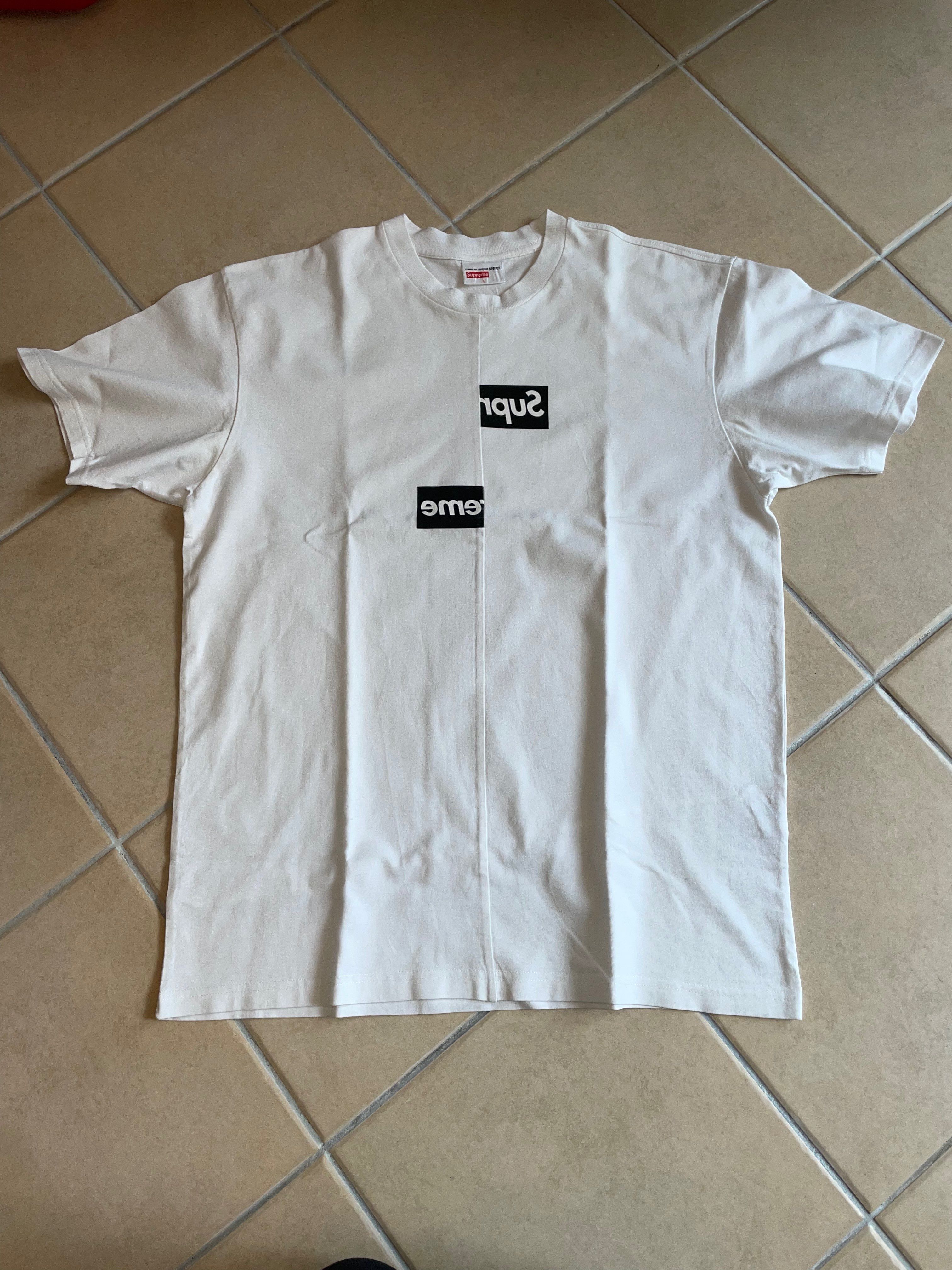 Supreme / Comme des Garçons SHIRT® Split Box Logo Tee "White"