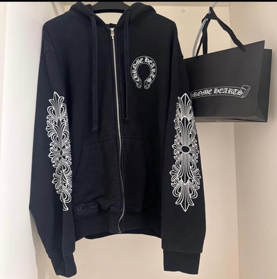 【激レア】CHROME HEARTS ジップパーカー ブラック