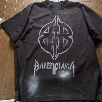 BALENCIAGA METALL BB SMALL FIT T SHIRT 男女OK