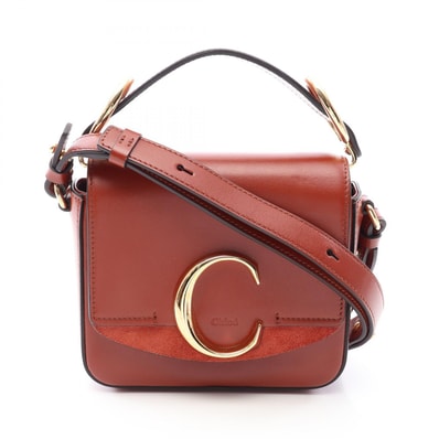 クロエ Chloe CHLOE C クロエシー 2WAY ハンドバッグ バッグ レザー レディース ブラウン系 【中古】