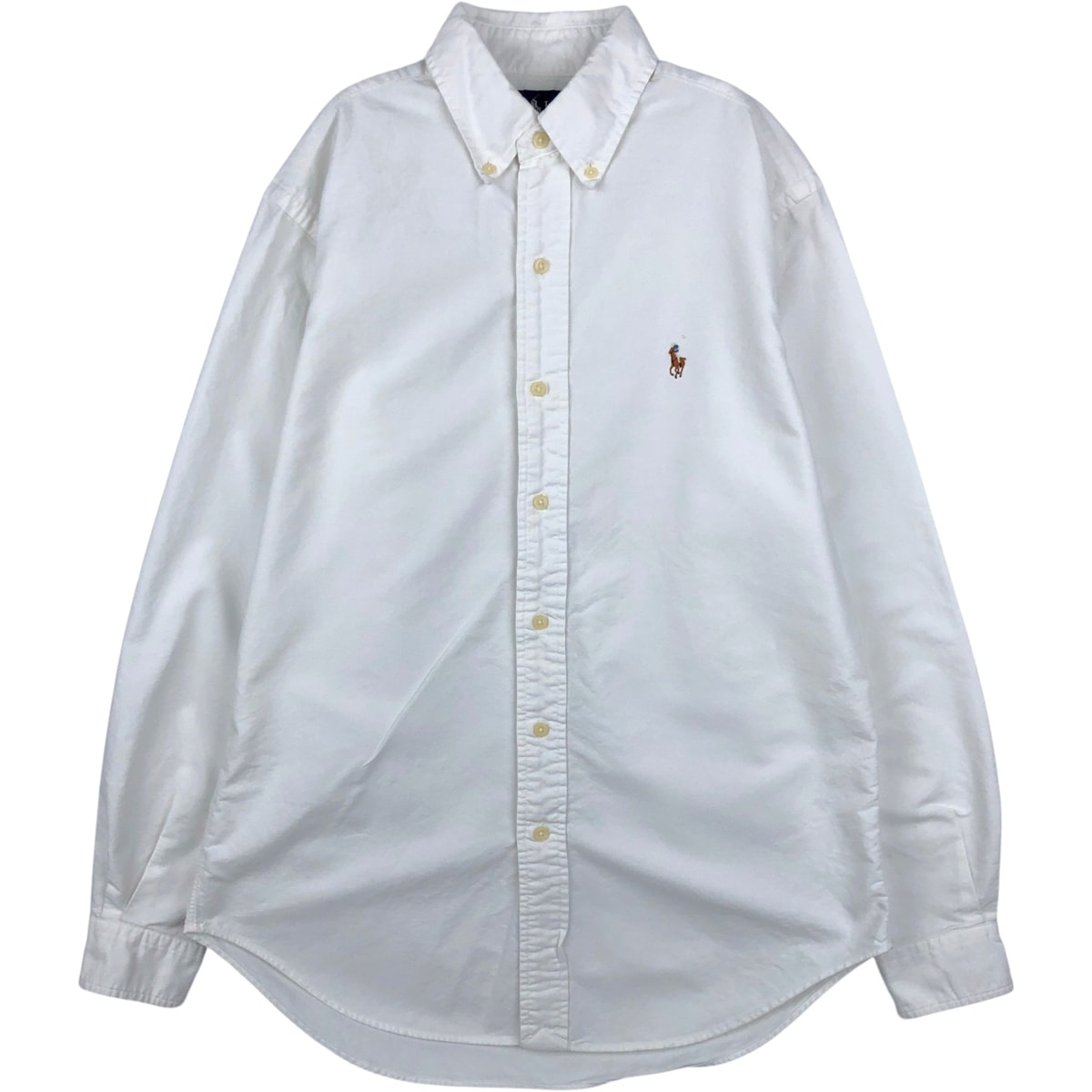 古着 ラルフローレン Ralph Lauren CLASSIC FIT 長袖 ボタンダウンシャツ メンズS相当/eaa621230