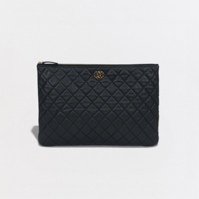 シャネル CHANEL マトラッセ バッグ クラッチバッグ セカンドバッグ ラムスキン ブラック Black 黒 ゴールド金具