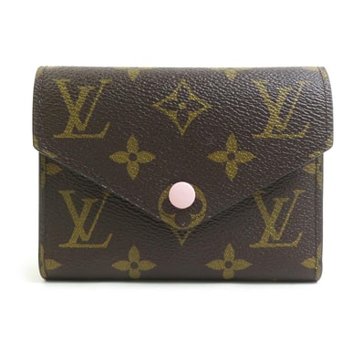 ルイ ヴィトン LOUIS VUITTON 三つ折り財布 モノグラム ポルトフォイユ ヴィクトリーヌ モノグラムキャンバス ローズバレリーヌ レディース M62360【中古】 56722a