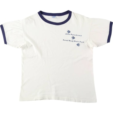 古着 70年代 チャンピオン Champion バータグ リンガーTシャツ USA製 レディースL相当 ヴィンテージ/eaa641957