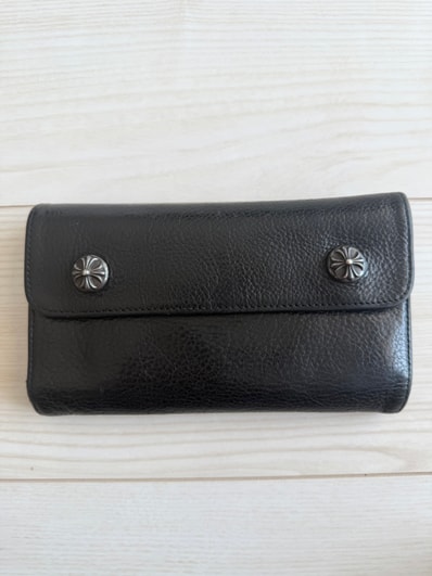 正規品!CHROME HEARTS クロムハーツ ウェーブ WAVE ウォレット 財布