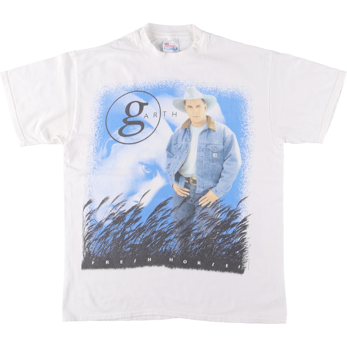 古着 00年代 ヘインズ Hanes BEEFY-T GARTH BROOKS ガースブルックス バンドTシャツ バンT メンズL相当/eaa501832