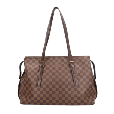 ルイヴィトン チェルシー ダミエ ショルダーバッグ ダミエキャンバス N51119 ブラウン レディース LOUIS VUITTON 中古