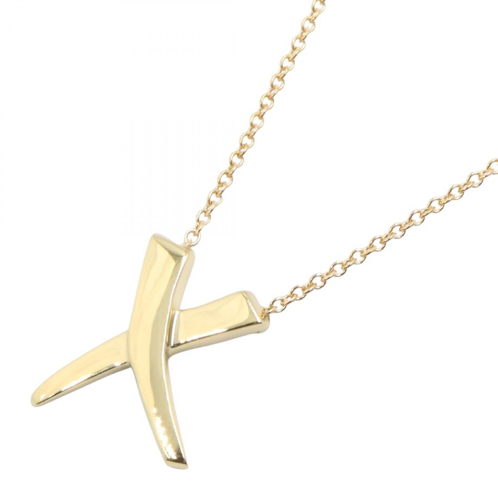 ティファニー TIFFANY&CO キス ネックレス ネックレス ジュエリー K18(イエローゴールド) レディース ゴールド系 【中古】
