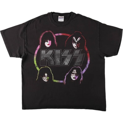 古着 00年代 ヘインズ Hanes KISS キッス バンドTシャツ バンT メンズXL相当/eaa647070