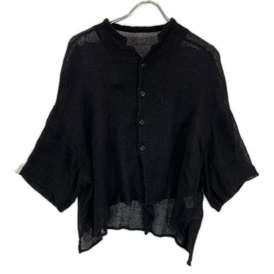 ワイズ YT-B22-329 ブラック LENO CLOTH HALF SLEEVE BOX シャツ 2