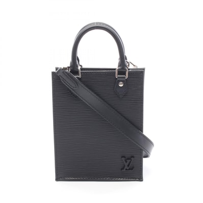 ルイ・ヴィトン LOUIS VUITTON プティット サックプラ ハンドバッグ バッグ レザー エピ ノワール レディース ブラック系 M69441 【中古】