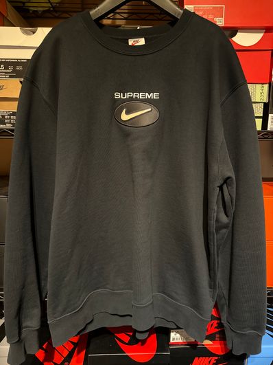 Supreme / Nike Jewel Crewneck "Black"