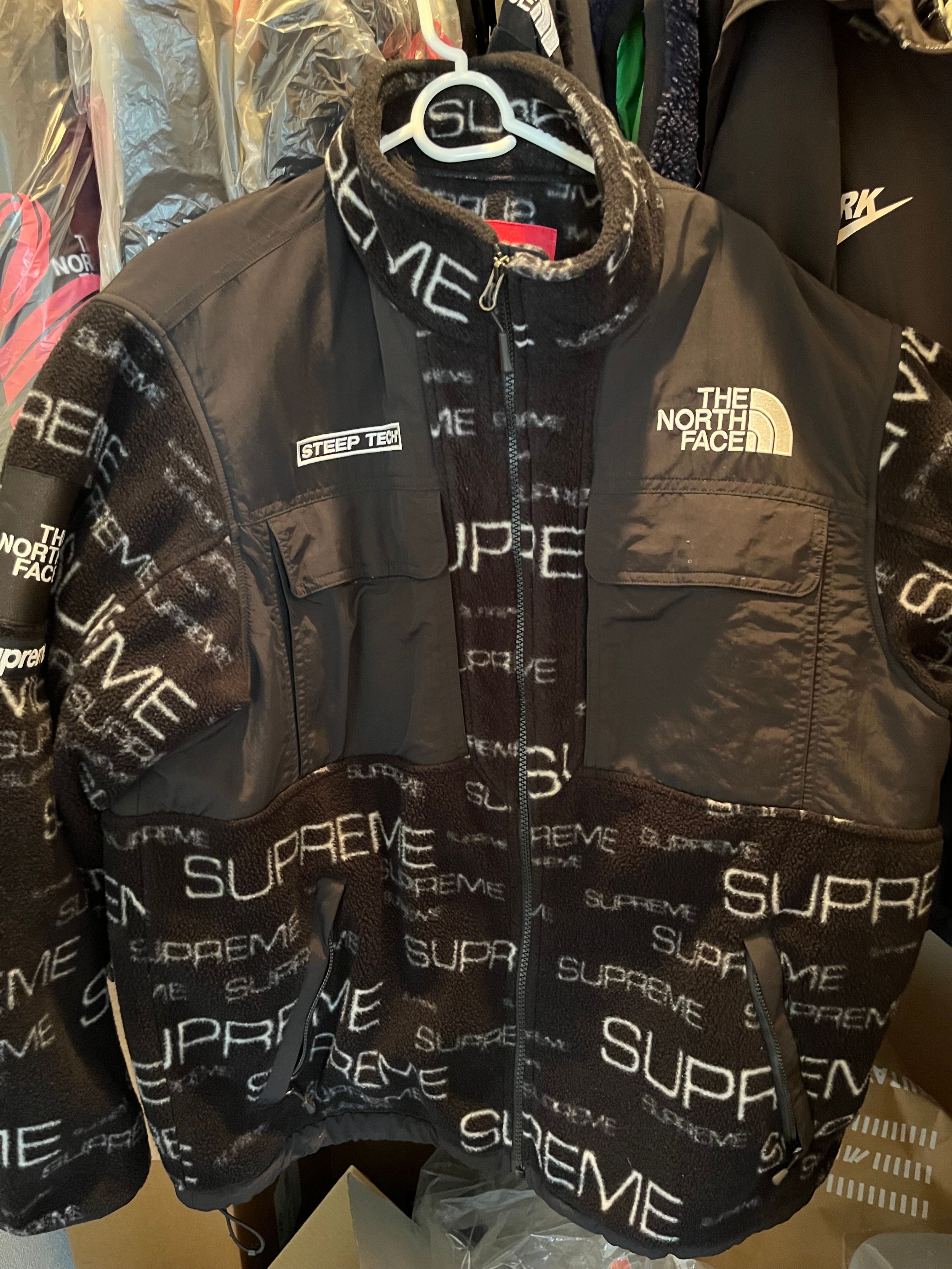 Supreme x The North Face Steep Tech Fleece Jacket "Black"