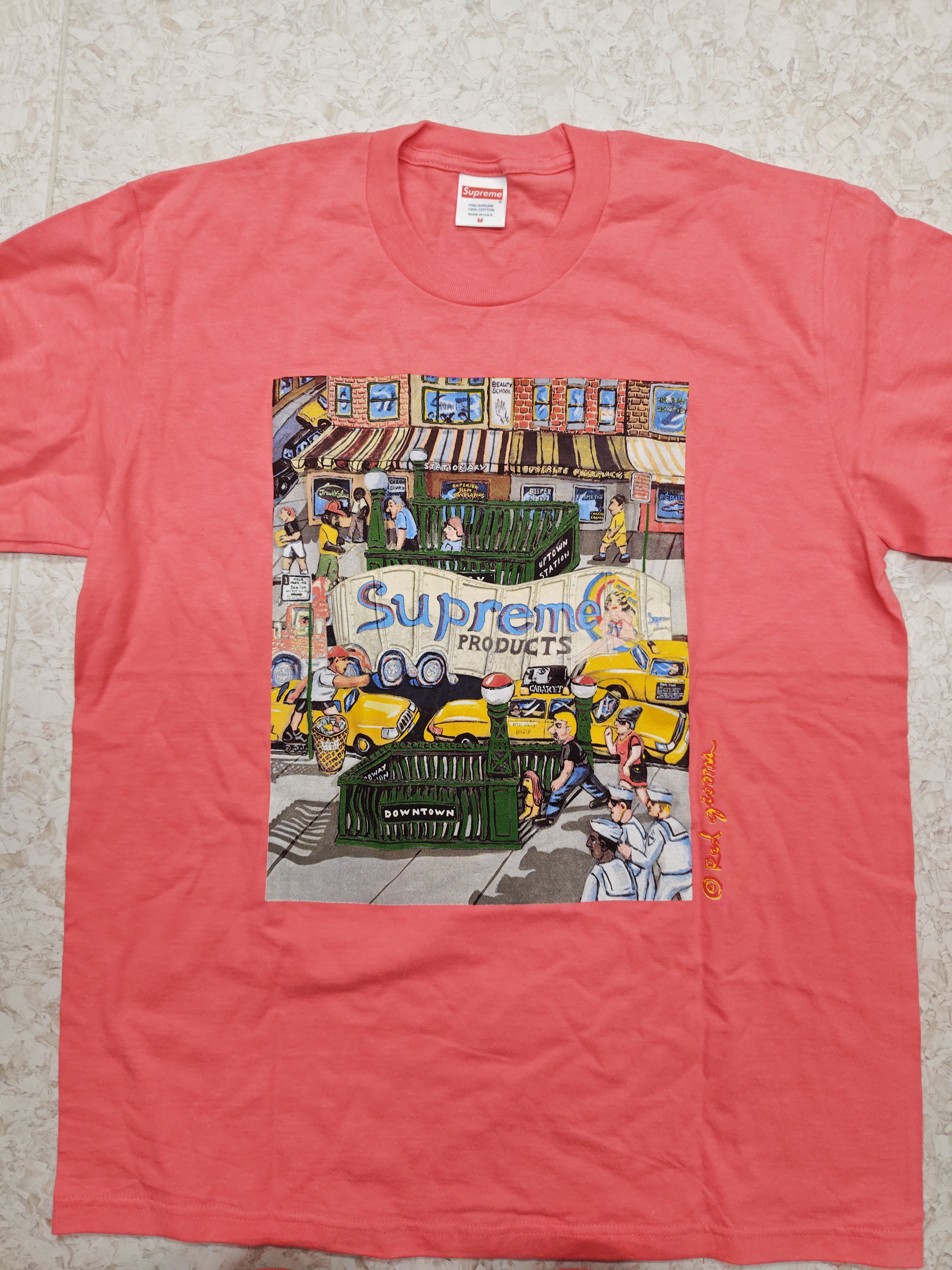 Supreme Manhattan Tee "Bright Coral"
