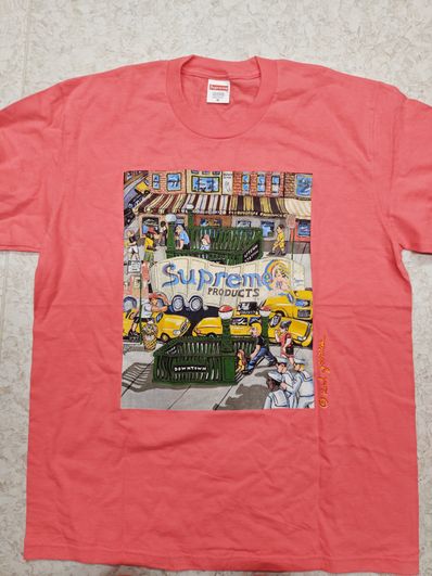 Supreme Manhattan Tee "Bright Coral"