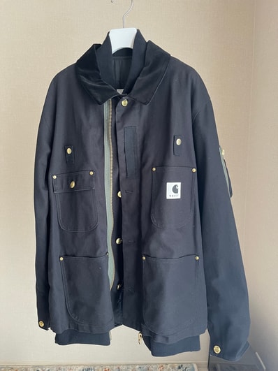 Carhartt WIP x sacai Canvas MA-1 Jacket Michigan "Black"
