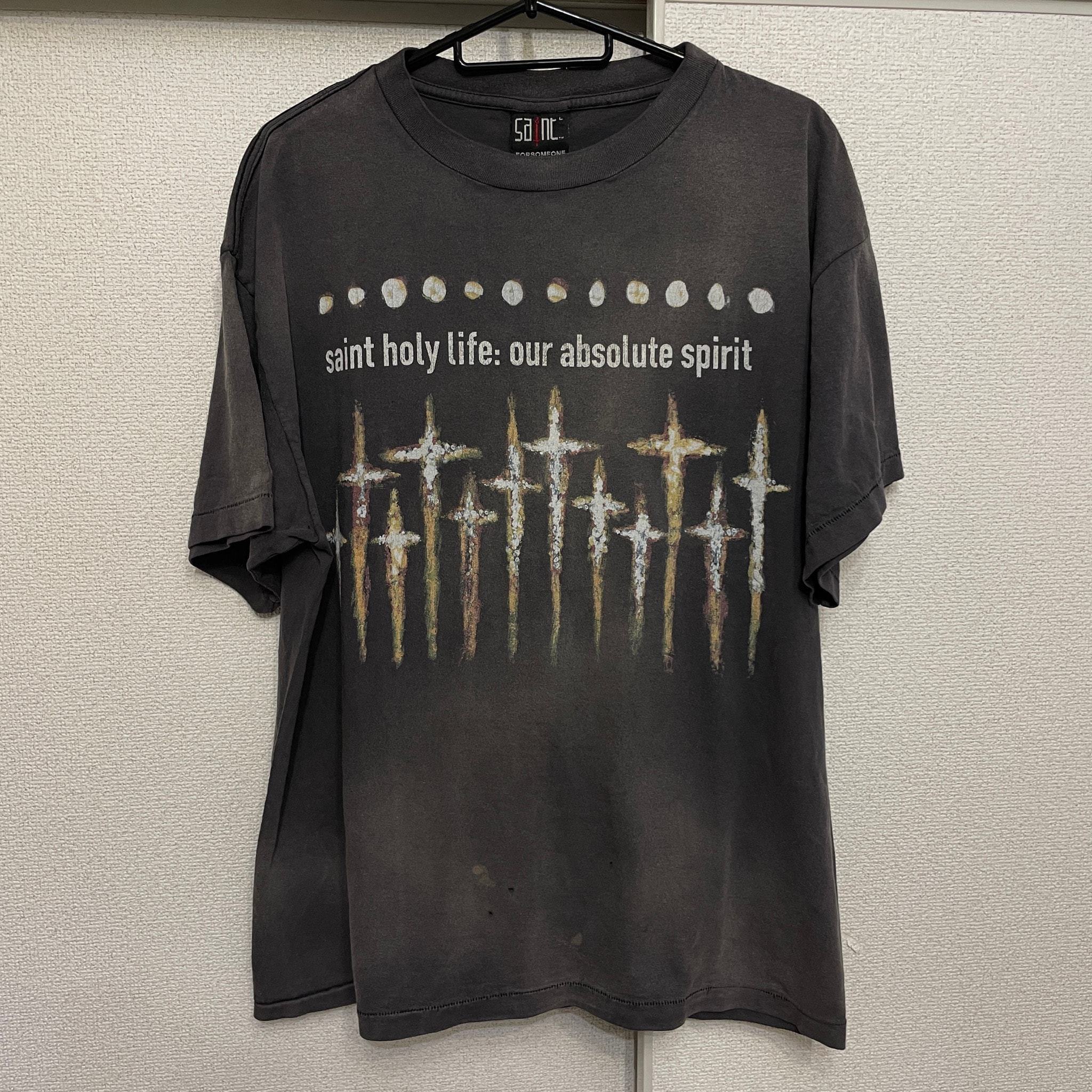 SAINT Mxxxxxx x FORSOMEONE FS_SS T-Shirt/God "Black"