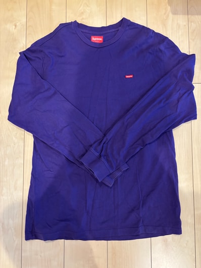 Supreme Small Box L/S Tee "Purple"(22SS)