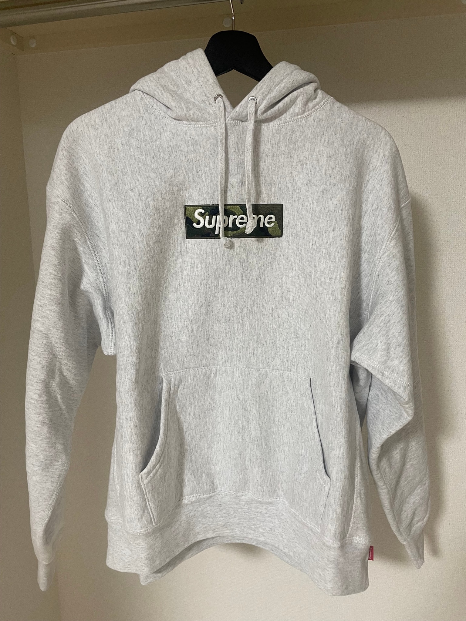 Supreme Box Logo Hooded Sweatshirt "Ash Grey" (23FW)