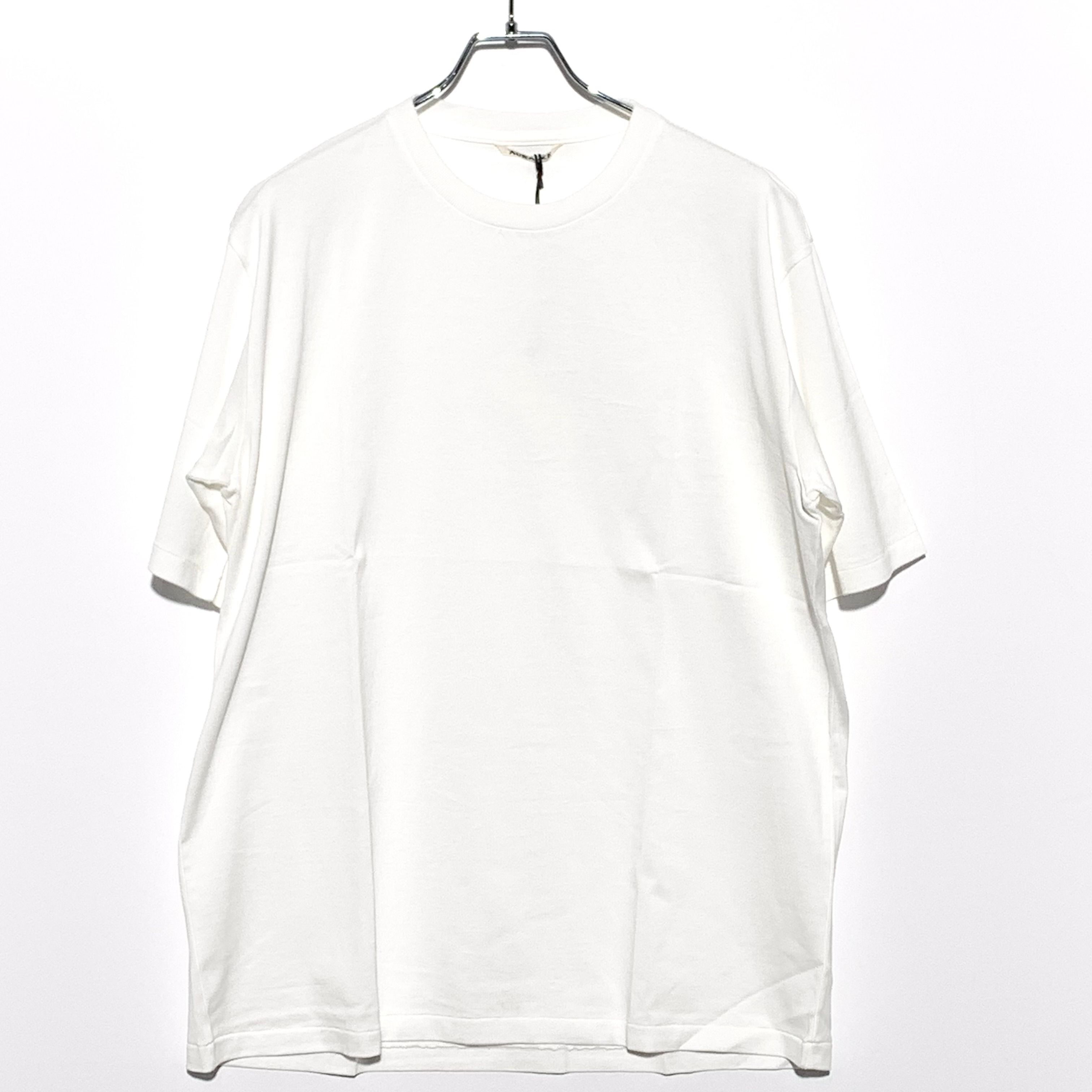 オーラリー ラスター プレーティング Tシャツ "ホワイト"