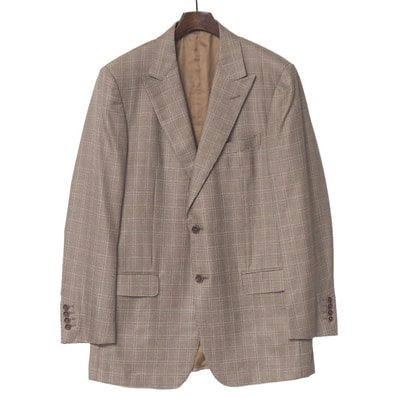 ■美品■Dunhill ダンヒル テーラードジャケット サイズ52 S 千鳥格子 チェック ブレザー シングルジャケット ブランド古着【中古】20260609/RA9733