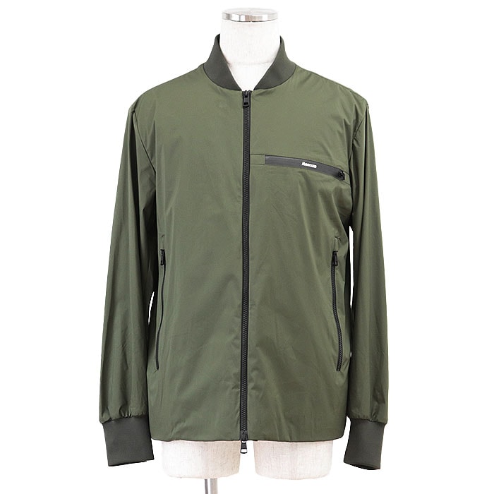 【美品】 モンクレール 2020年製 LEOS ナイロン MA1 ブルゾン ミリタリー ジャケット メンズ オリーブ 4 MONCLER