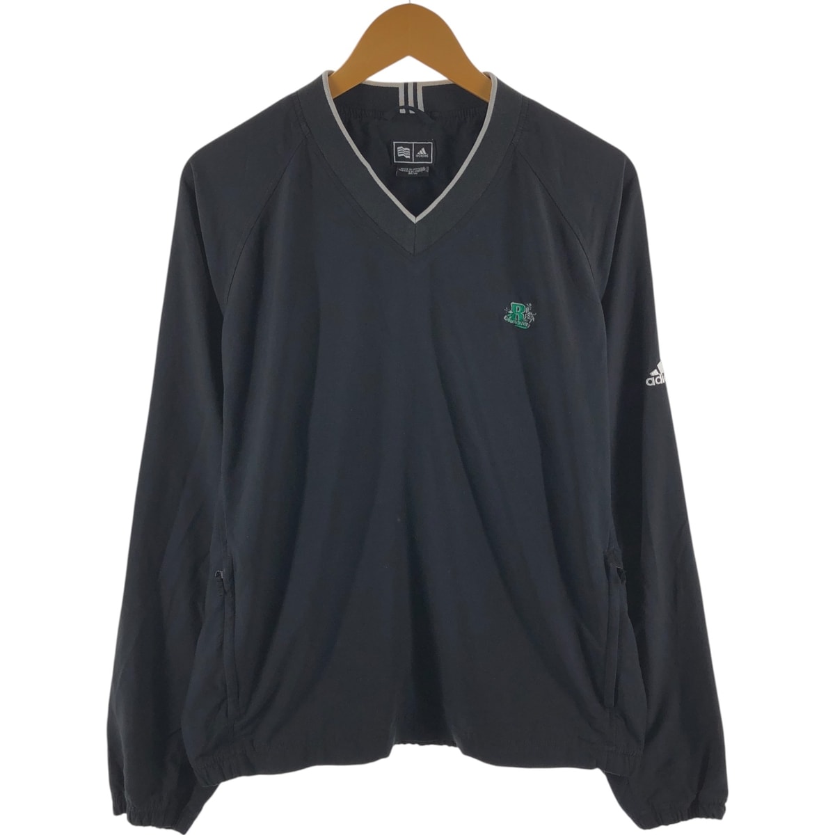 古着 00年代 アディダス adidas GOLF Vネック ウォームアッププルオーバー メンズM相当/eaa520913