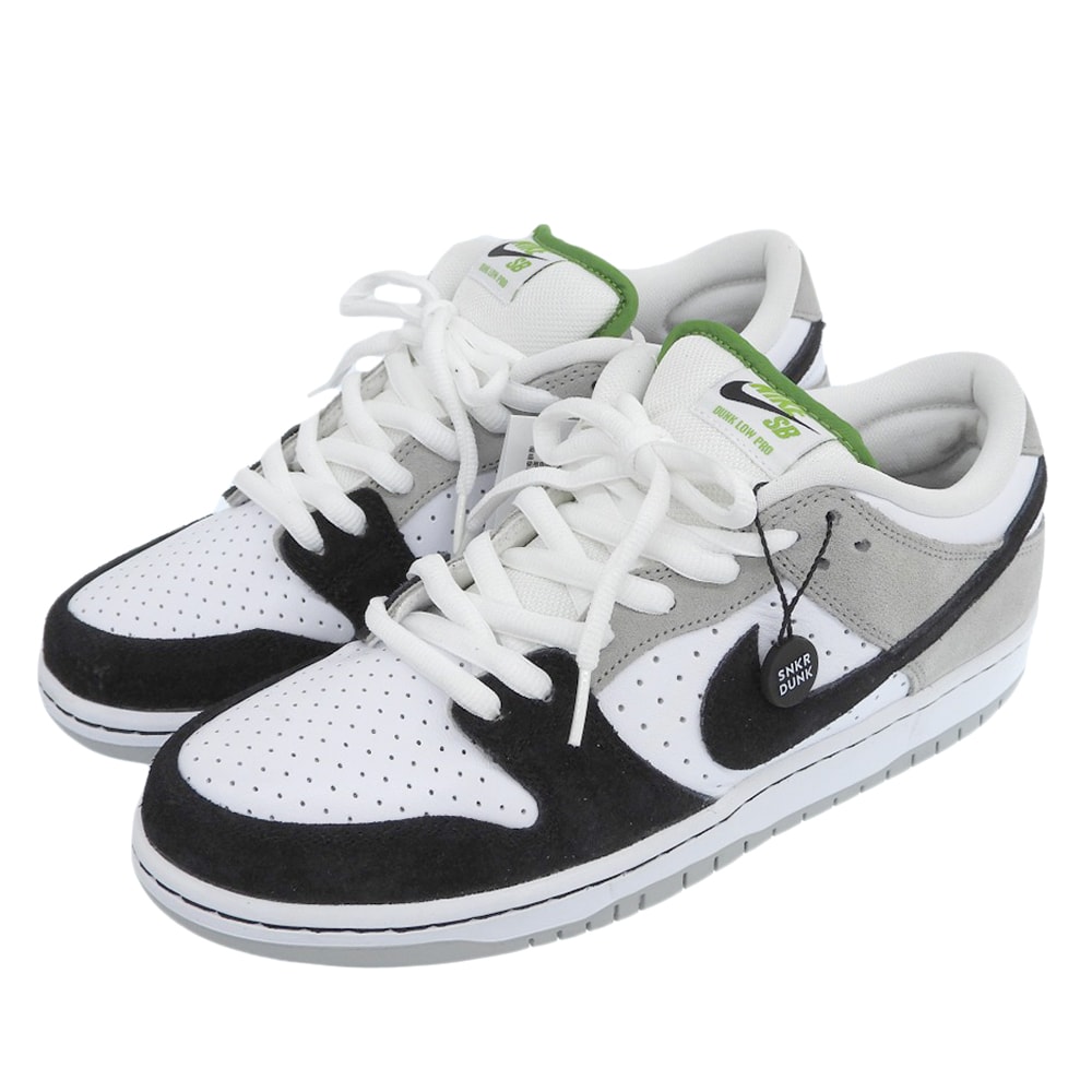 ナイキ 未使用 Nike SB Dunk Low Chlorophyll スニーカー シューズ メンズ ホワイト×ブラック×グレー 28.5cm 10.5(US)
