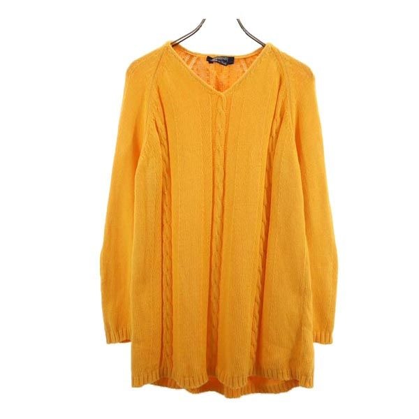 WEEKEND by Max Mara ウィークエンドバイマックスマーラ イタリア製 長袖 Vネック ニット M オレンジ セーター