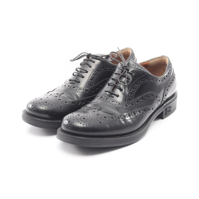 ミュウ ミュウ Miu Miu miu miu × Church's ブラッシュドレザー オックスフォードグローグシューズ ドレスシューズ 靴 レザー レディース ブラック系 【中古】