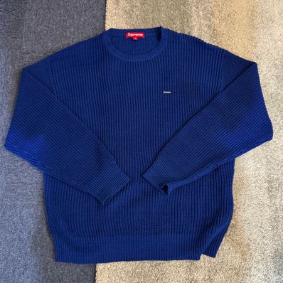 Supreme Small Box Ribbed Sweater "Royal"