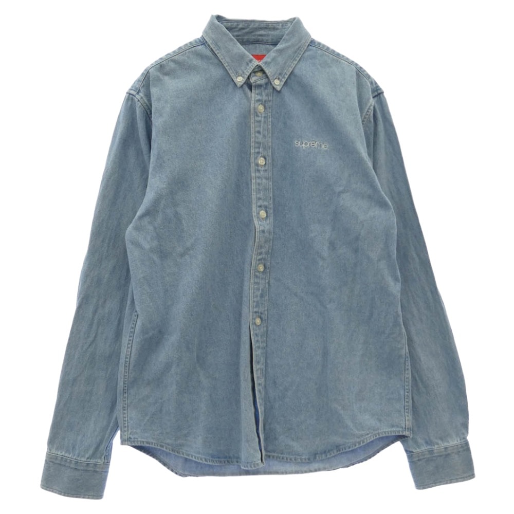 Supreme シュプリーム その他トップス 20AW Classic Logo Denim Shirt クラシックロゴ デニム シャツ インディゴブルー系 S【中古】