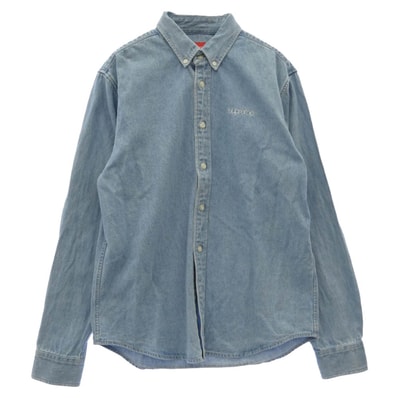 Supreme シュプリーム その他トップス 20AW Classic Logo Denim Shirt クラシックロゴ デニム シャツ インディゴブルー系 S【中古】