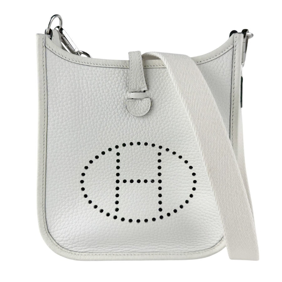 エルメス HERMES ショルダーバッグ エヴリン アマゾンTPM トリヨンクレマンス ニューホワイト シルバー レディース【中古】 z9626