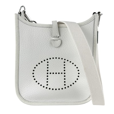 エルメス HERMES ショルダーバッグ エヴリン アマゾンTPM トリヨンクレマンス ニューホワイト シルバー レディース【中古】 z9626