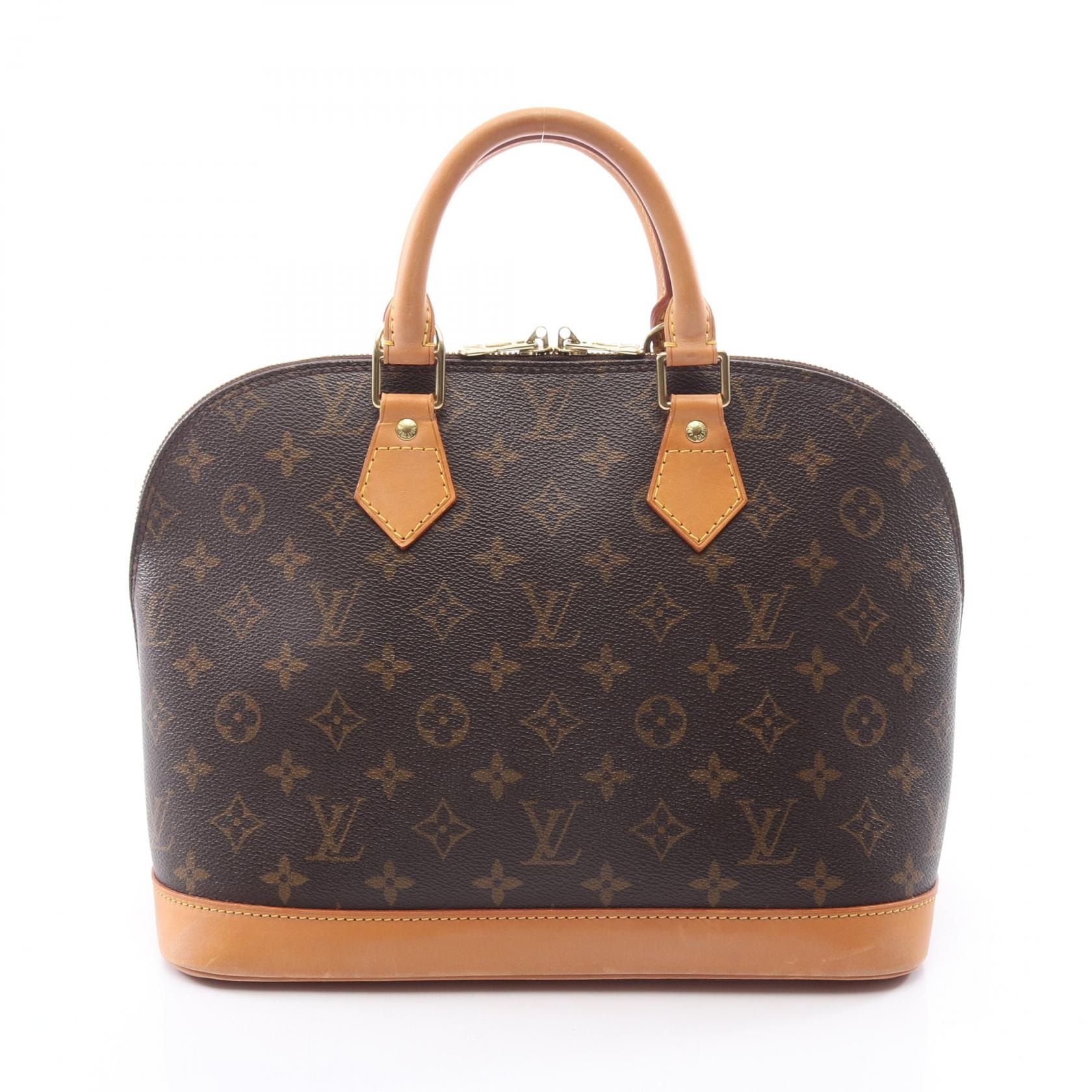 ルイ・ヴィトン LOUIS VUITTON アルマPM モノグラム ハンドバッグ バッグ PVCコーティングキャンバス レザー レディース ブラウン系 M51130 【中古】