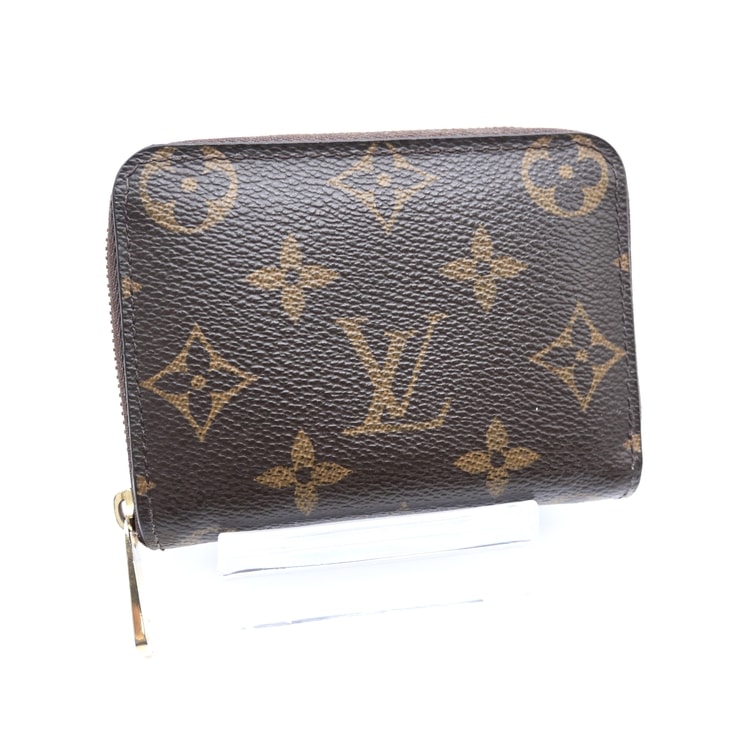 LOUIS VUITTON(ルイ・ヴィトン)ジッピー・コイン パース モノグラム コインケース カードケース ブラウン ゴールド金具 M60067 レディース【中古】