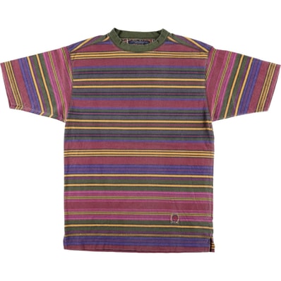 古着 90年代~ トミーヒルフィガー TOMMY HILFIGER マルチボーダー 半袖 ボーダーTシャツ メンズS相当 ヴィンテージ/eaa577592