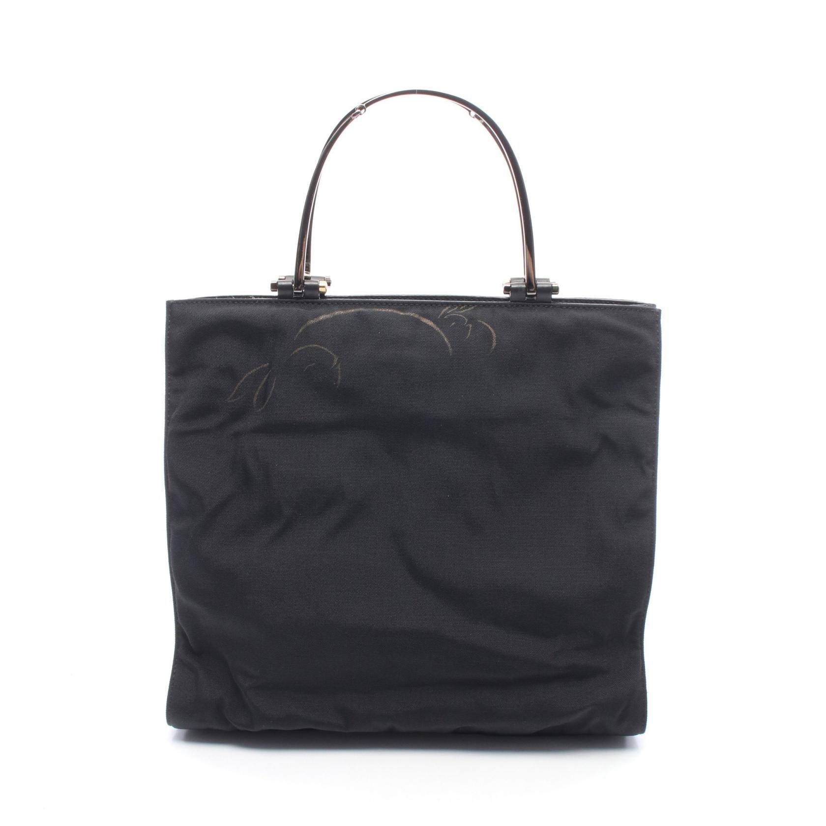 グッチ GUCCI トートバッグ バッグ レザー ナイロンキャンバス レディース ブラック系 002 1025 【中古】