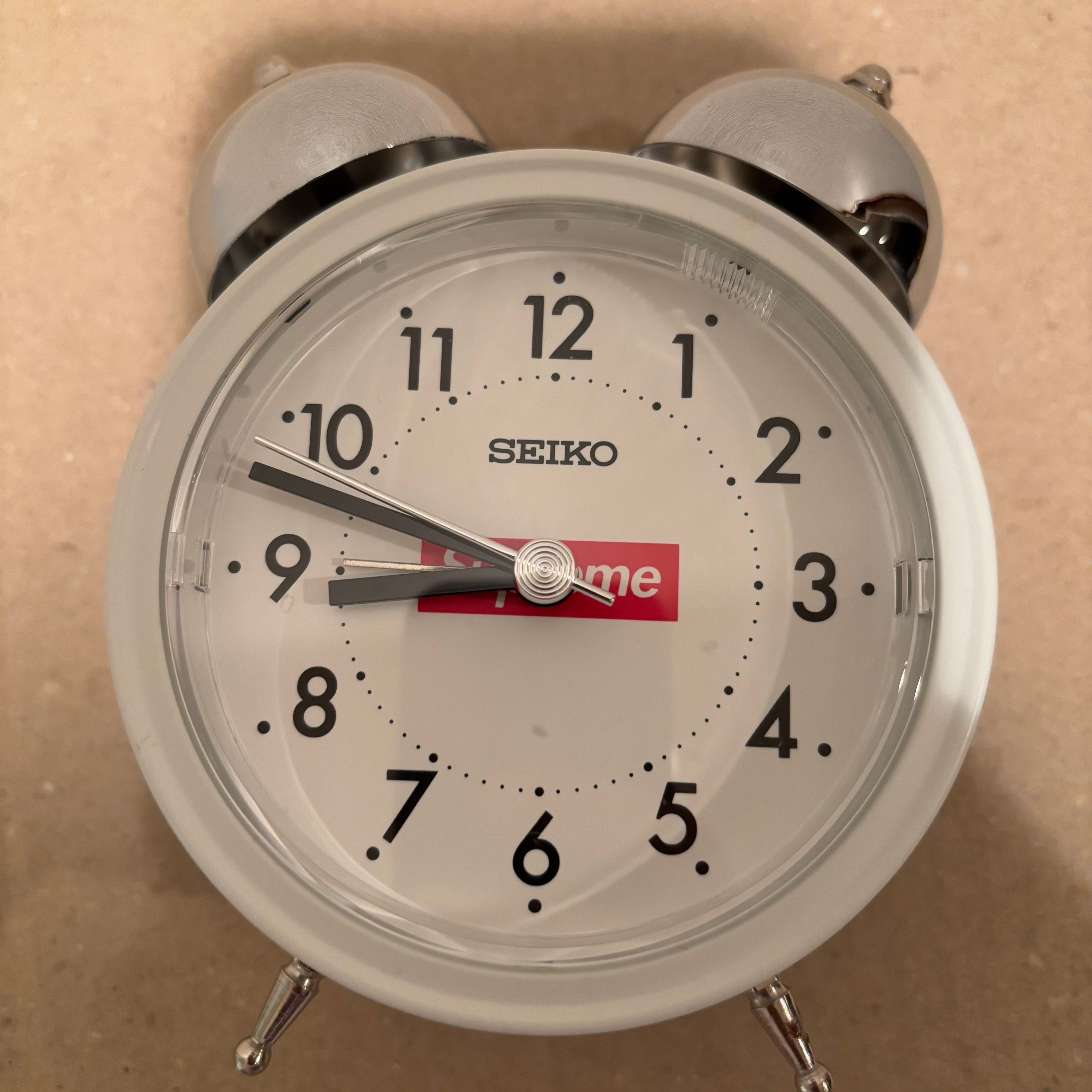 Supreme / Seiko Alarm Clock "White"
