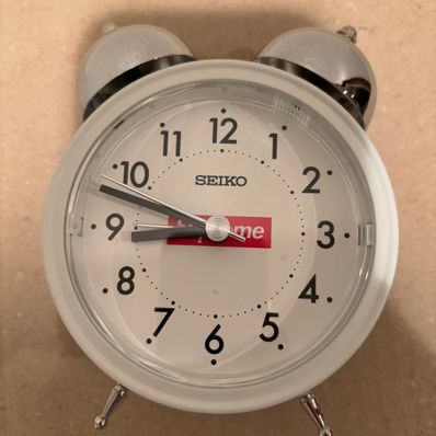 Supreme / Seiko Alarm Clock "White"