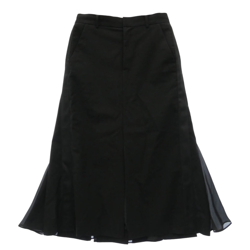 Sacai サカイ 26SS 26-08433 Women's Wool Suiting Skirt ウィメンズ ウール スーチング スカート ブラック系 2【中古】