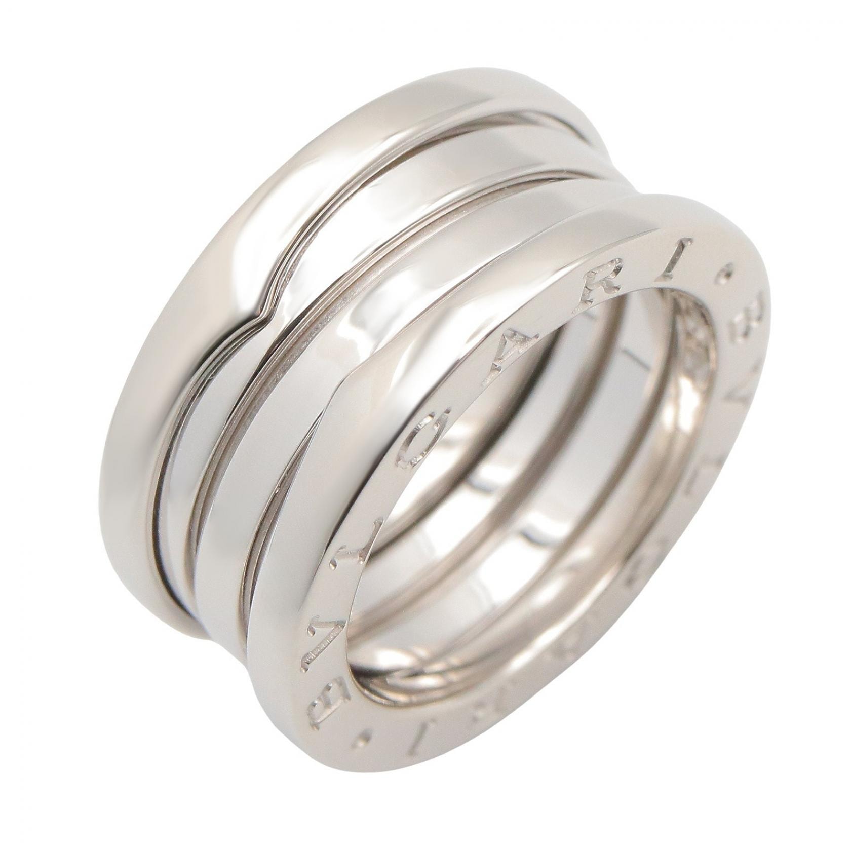 ブルガリ BVLGARI B-zero1 リング 3バンド リング・指輪 ジュエリー K18WG(ホワイトゴールド) メンズ レディース シルバー系 【中古】