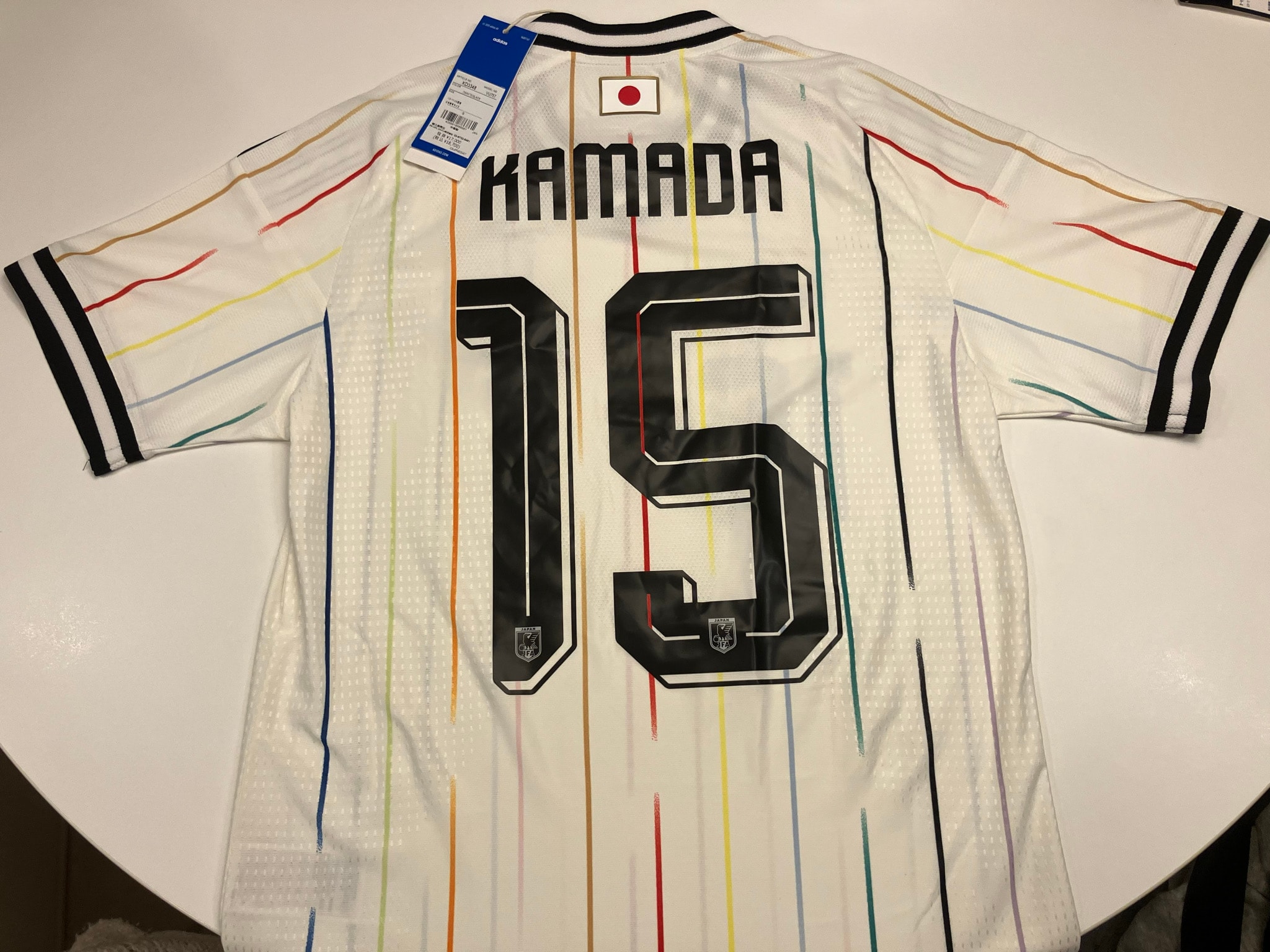 adidas Soccer Japan 2026 Away Authentic Jersey #15 Daichi Kamada "OffWhite/Black"