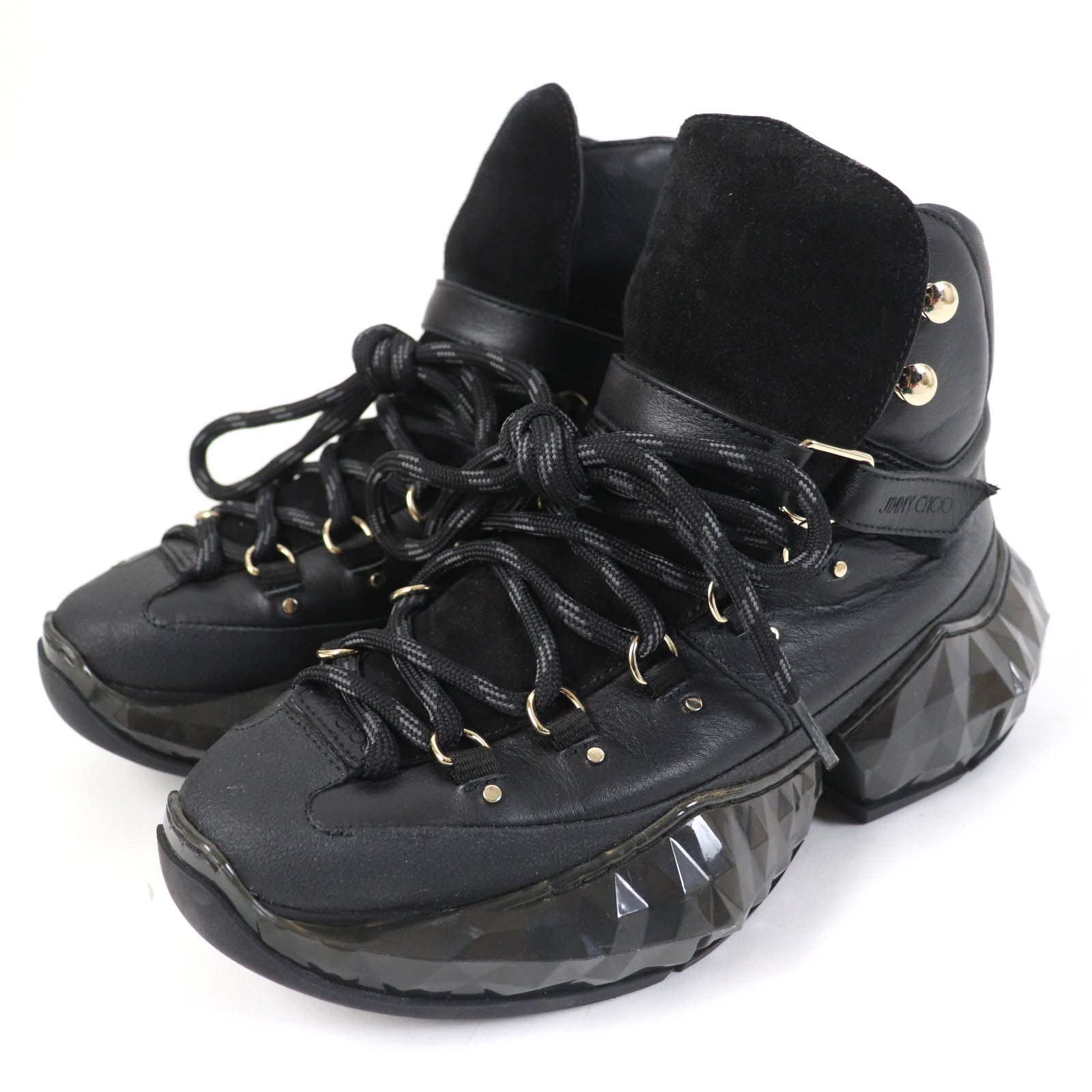 ジミーチュウ ハイカットスニーカー DIAMOND HIKE レディース 36