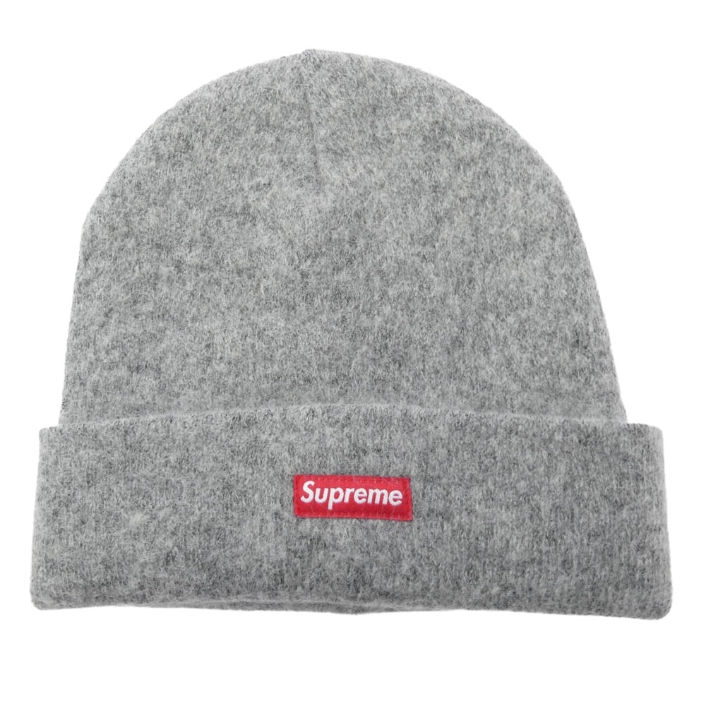 Supreme シュプリーム 帽子 24AW Small Box Logo Mohair Beanie スモール ボックスロゴ モヘア ビーニー グレー系【極上美品】【中古】