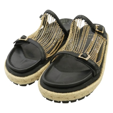 Sacai サカイ 24SS Chain Slide チェーン スライド サンダル ブラック系 38【中古】